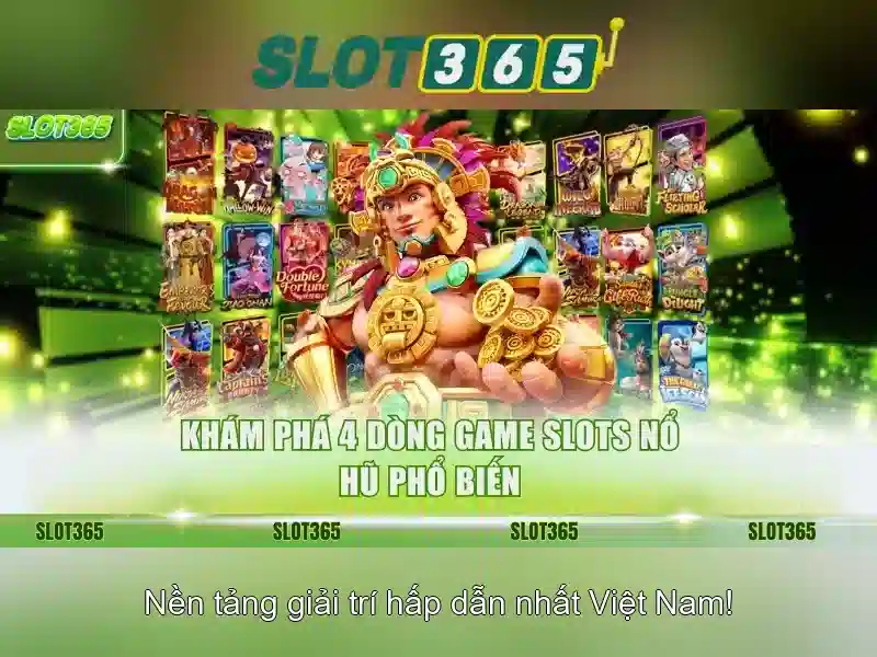 Cược và trò chơi có tại Slot365